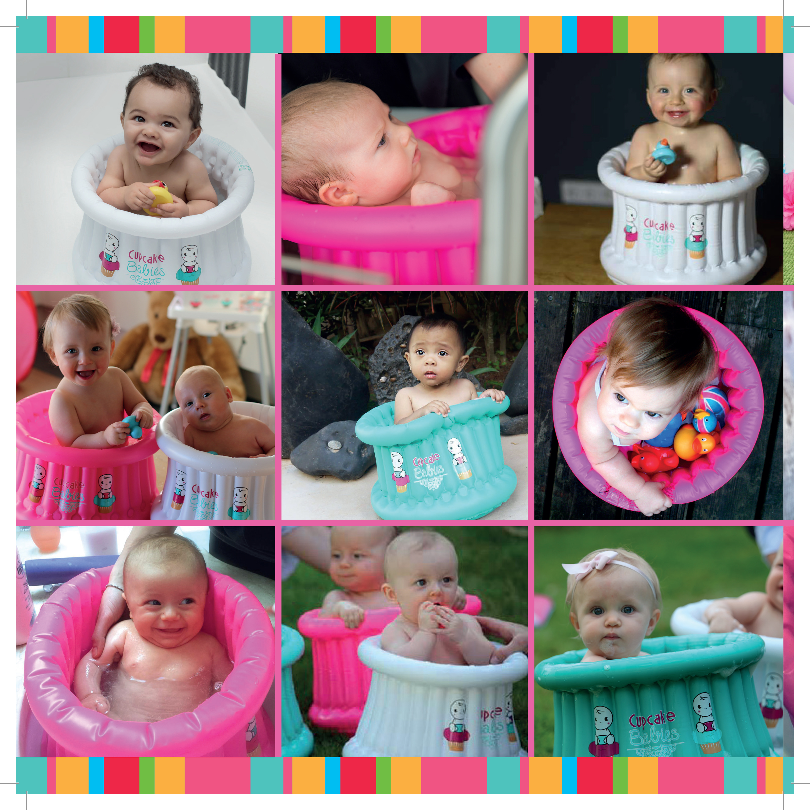 Baby ontspannen tijdens spa moment